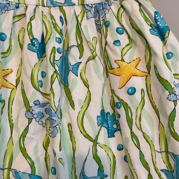 Gymboree Splash 8 Undersea wrap bodice halter dres - Picture 3 of 4